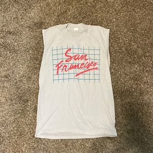 Sleeveless vintage San Francisco t shirt